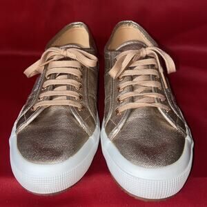 Superga Cometu Women's Fashion Sneaker EU 43 US 10 Rose Gold Metallic Copper